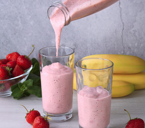 Coconut Milk Strawberry-Banana Pops